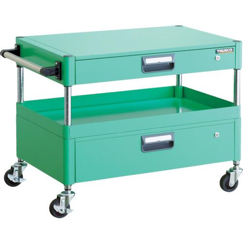 TRUSCO ( トラスコ中山 ) ツールワゴン フェニックスワゴン 省音 750X500XH600 引出付 ヤンググリーン ( PEW-671VZ-YG )|配管材料プロ トキワ