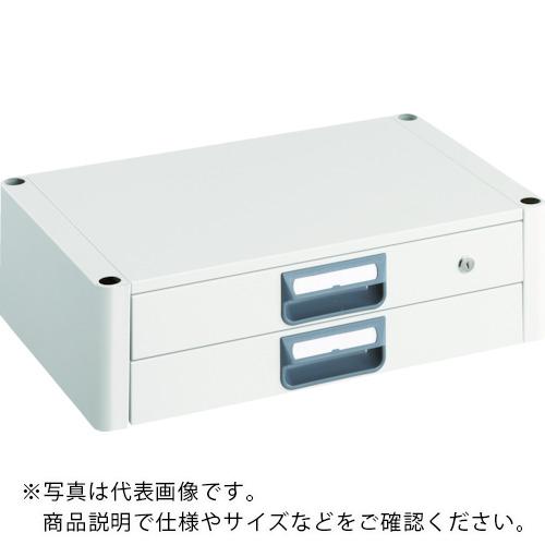 TRUSCO ( トラスコ中山 ) ツールワゴン フェニックスワゴン 2段引出 750X500 ホワイト ( PEW-75X-W )