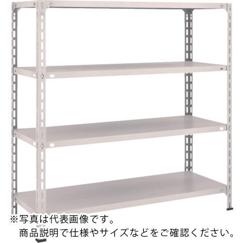 TRUSCO ( トラスコ中山 ) スチールラック 軽量棚開放型 W1200XD450XH1200 4段 ネオグレー ( 44X-14 NG(ネオグレー) )|配管材料プロ トキワ