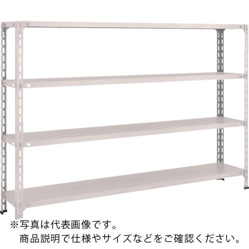 TRUSCO ( トラスコ中山 ) スチール写真仕合わせ 軽さ棚開放的型 W1800XD300XH1200 4段 ネオ薄墨色 ( 46V-14 NG(ﾈｵｸﾞﾚｰ) )