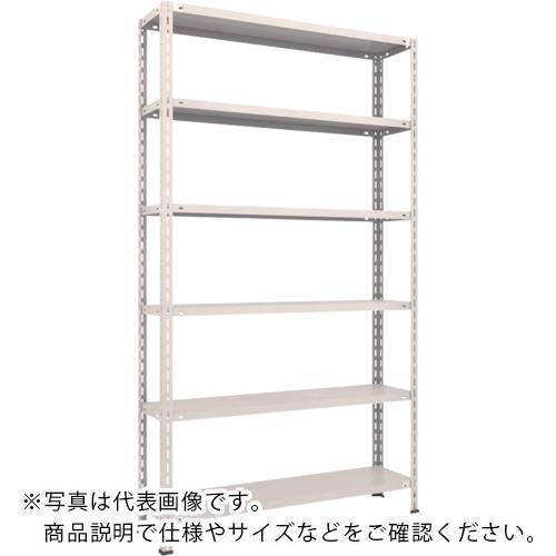 TRUSCO ( トラスコ中山 ) スチール写真仕合わせ 軽さ棚 中棚雄捻子受け答え型1200X300X2100 6段 ネオ薄墨色 ( L74V-16 NG(ﾈｵｸﾞﾚｰ) )