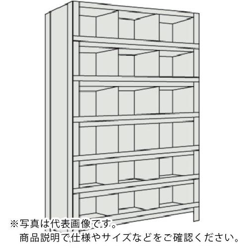 【SALE必要経費】TRUSCO ( トラスコ中山 ) スチール写真製軽さ雄捻子式棚 縦中仕切り前当付 W875×D300×H2100 3列6段 ネオ薄墨色 ( 73V-57 NG(ﾈｵｸﾞﾚｰ) )
