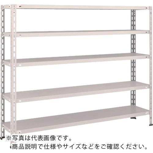 TRUSCO ( トラスコ中山 ) スチール写真仕合わせ 軽さ棚 中棚雄捻子受け答え型1500X300X1200 5段 ネオ薄墨色 ( L45V-15 NG(ﾈｵｸﾞﾚｰ) )