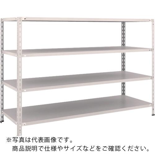TRUSCO ( トラスコ中山 ) スチール写真仕合わせ 軽さ棚 中棚雄捻子受け答え型1800X600X1200 4段 ネオ薄墨色 ( L46W-14 NG(ﾈｵｸﾞﾚｰ) )