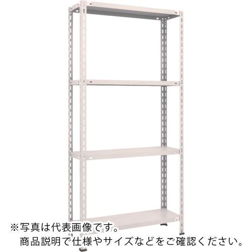 TRUSCO ( トラスコ中山 ) スチールラック 軽量棚 中棚ボルトレス型 875X300X1800 4段 ネオグレー ( L63V-14 NG(ﾈｵｸﾞﾚｰ) )