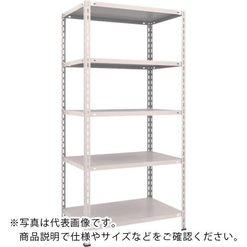 TRUSCO ( トラスコ中山 ) スチール写真仕合わせ 軽さ棚 中棚雄捻子受け答え型 875X600X1800 5段 ネオ薄墨色 ( L63W-15 NG(ﾈｵｸﾞﾚｰ) )