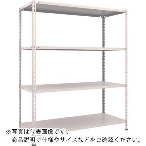 TRUSCO ( トラスコ中山 ) スチールラック 軽量棚 中棚ボルトレス型1500X600X1800 4段 ネオグレー ( L65W-14 NG(ﾈｵｸﾞﾚｰ) )｜配管材料プロ トキワ 20,220円
