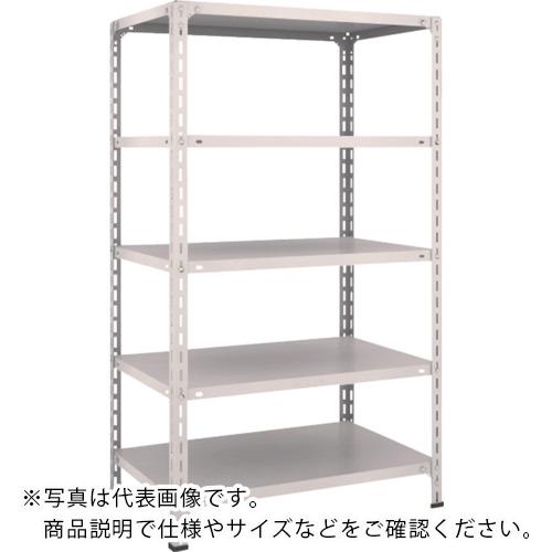 TRUSCO ( トラスコ中山 ) スチール写真仕合わせ 軽さ棚開放的型 W875XD600XH1500 5段 ネオ薄墨色 ( 53W-15 NG(ﾈｵｸﾞﾚｰ) )