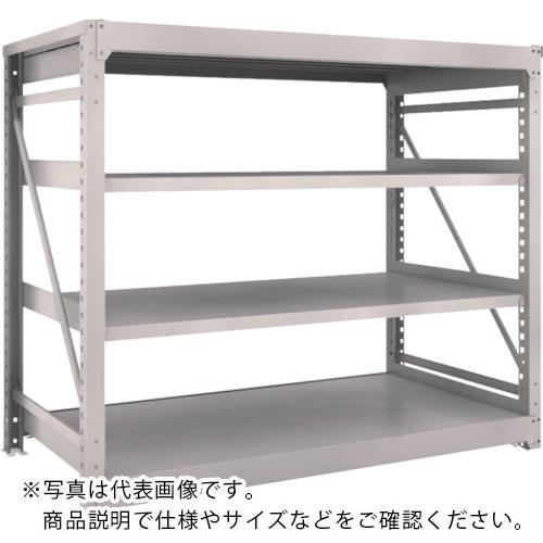 TRUSCO ( トラスコ中山 ) スチールラック M10型重量棚 1800X900XH1500 4段 単体 ネオグレー ( M10-5694 NG(ﾈｵｸﾞﾚｰ) )