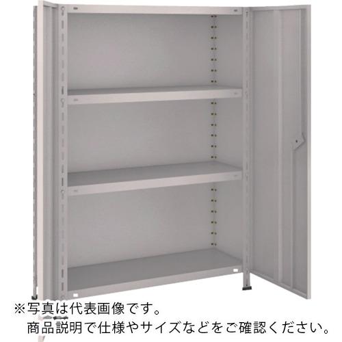 TRUSCO ( トラスコ中山 ) スチールラック 軽量棚両開扉付 875X383XH1200 天地4段 ネオグレー ( 43V-T24 NG(ﾈｵｸﾞﾚｰ) )｜配管材料プロ トキワ 32,393円