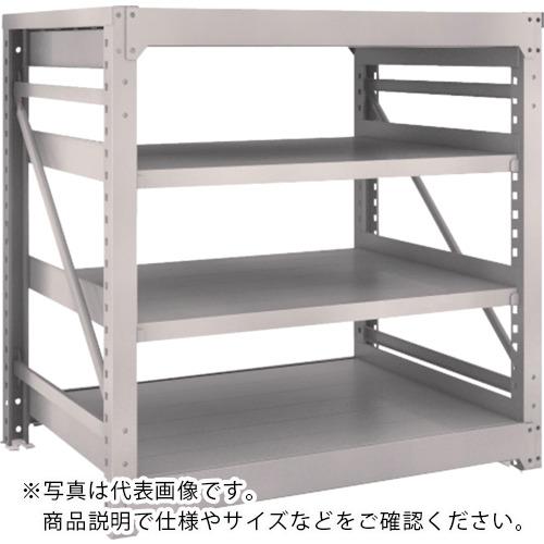【SALE価格】TRUSCO ( トラスコ中山 ) スチールラック M10型重量棚 1200X900XH1200 4段 単体 ネオグレー ( M10-4494 NG(ネオグレー) )|配管材料プロ トキワ