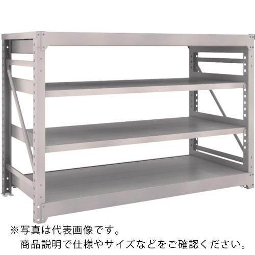 TRUSCO ( トラスコ中山 ) スチールラック M10型重量棚 1800X760XH1200 4段 単体 ネオグレー ( M10-4674 NG(ﾈｵｸﾞﾚｰ) )
