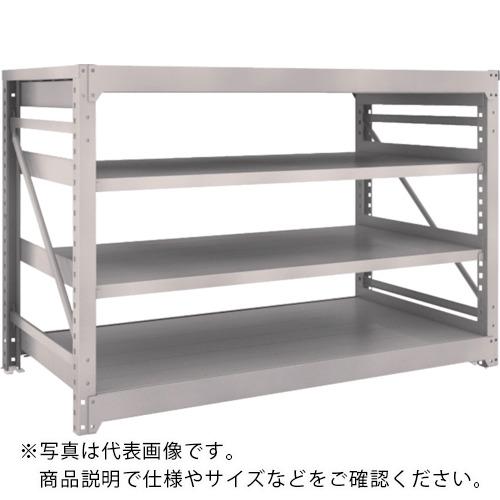 TRUSCO ( トラスコ中山 ) スチールラック M10型重量棚 1800X900XH1200 4段 単体 ネオグレー ( M10-4694 NG(ﾈｵｸﾞﾚｰ) )