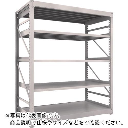 TRUSCO ( トラスコ中山 ) スチールラック M10型重量棚 1800X900XH2100 5段 単体 ネオグレー ( M10-7695 NG(ﾈｵｸﾞﾚｰ) )