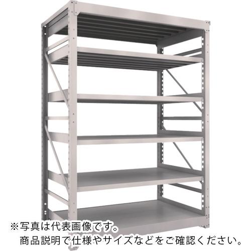 【SALE通貨価値】TRUSCO ( トラスコ中山 ) スチール写真製掛け目雄捩子式棚 M10型 W1500×D900×H2115 6段 単体 ネオ薄墨色 ( M10-7596 NG(ﾈｵｸﾞﾚｰ) )