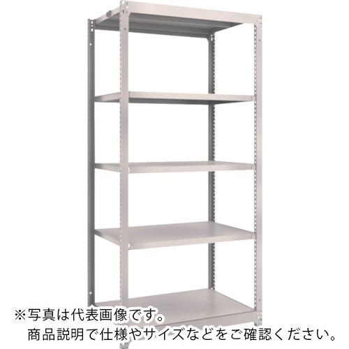 TRUSCO ( トラスコ中山 ) スチールラック M1.5型軽中量棚 860×595×H1800 5段単体 ネオグレー ( M1.5-6365 NG(ﾈｵｸﾞﾚｰ) )