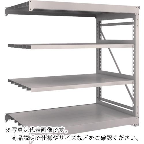 TRUSCO ( トラスコ中山 ) スチールラック M10型重量棚 1500X900XH1500 4段 連結 ネオグレー ( M10-5594B NG(ﾈｵｸﾞﾚｰ) )