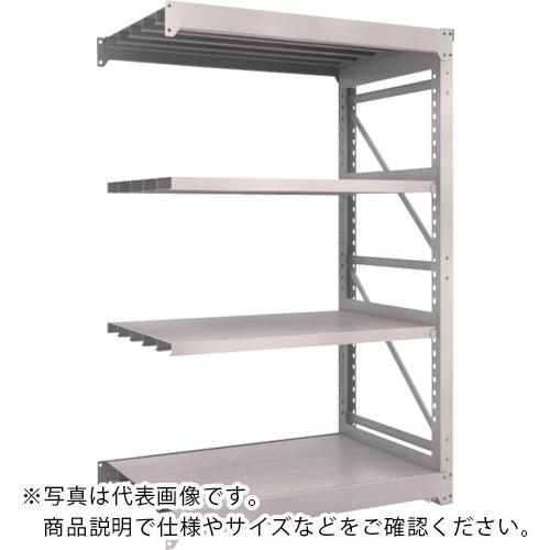 TRUSCO ( トラスコ中山 ) スチールラック M10型重量棚 1200X760XH1800 4段 連結 ネオグレー ( M10-6474B NG(ﾈｵｸﾞﾚｰ) )｜配管材料プロ トキワ