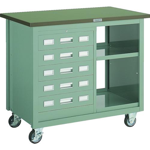 TRUSCO ( トラスコ中山 ) VD型引出付大型ツールワゴン 1010X600XH880 緑 ( VD-205 GN(1000X600X800) )|配管材料プロ トキワ