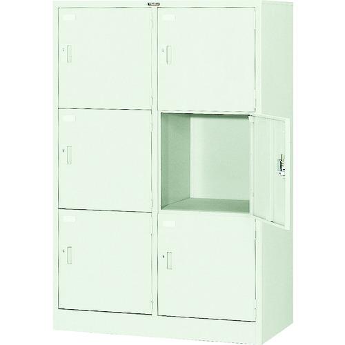TRUSCO ( トラスコ中山 ) 多人数用ロッカー6人用 900X515XH1373 円柱錠式 ( SVG6天使の都市 (ｼﾘﾝﾀﾞｰｼﾞｮｳ) )