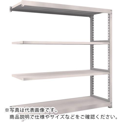 TRUSCO ( トラスコ中山 ) スチールラック M5型中量棚 1500X721XH2100 4段 連結 ネオグレー ( M5-7574B NG(ﾈｵｸﾞﾚｰ) )