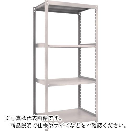 TRUSCO ( トラスコ中山 ) スチールラック M2型軽中量棚 860X600XH2100 4段 単体 ネオグレー ( M2-7364 NG(ﾈｵｸﾞﾚｰ) )