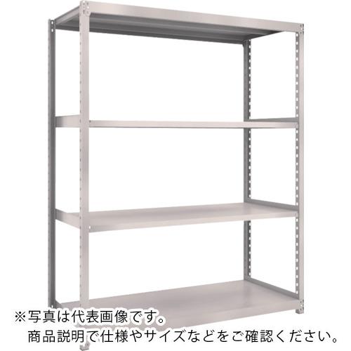 TRUSCO ( トラスコ中山 ) スチールラック M2型軽中量棚 1460X600XH2100 4段 単体 ネオグレー ( M2-7564 NG(ﾈｵｸﾞﾚｰ) )