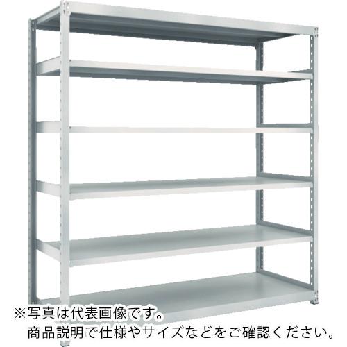 TRUSCO ( トラスコ中山 ) スチールラック M2型軽中量棚 860×880×H1800 6段 単体 ネオグレー ( M2-6396 )