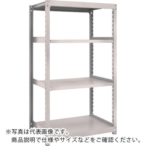 TRUSCO ( トラスコ中山 ) スチール写真仕合わせ M2型軽中量棚 860×880×H1500 4段 単体 ネオ薄墨色 ( M2-5394 )
