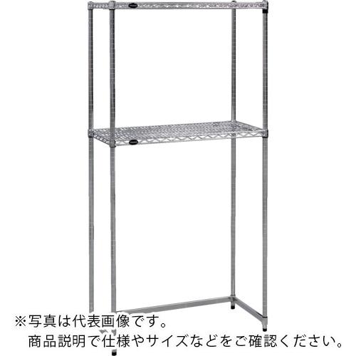 TRUSCO ( トラスコ中山 ) ステンレス製メッシュラック下段開放型 W1205XD457XH1533 棚板2枚 ( TSM-SB-5442 )