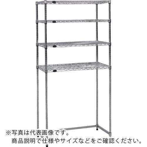 TRUSCO ( トラスコ中山 ) スチール製メッシュラック下段開放型 W1205XD457XH1838 棚板4枚 ( TME-SB-6444 )