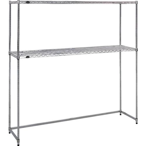 TRUSCO ( トラスコ中山 ) スチール製メッシュラック下段開放型 W1824×D457×H1838 棚板2枚 ( TME-SB-6642 )