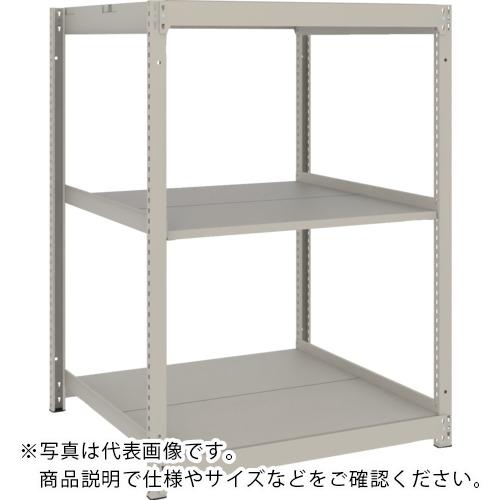 TRUSCO ( トラスコ中山 ) スチールラック 薄板ラック(棚板分割タイプ、耐荷重100Kg)900×595×H1200 3段単体 ネオグレー ( UL-4363 NG )