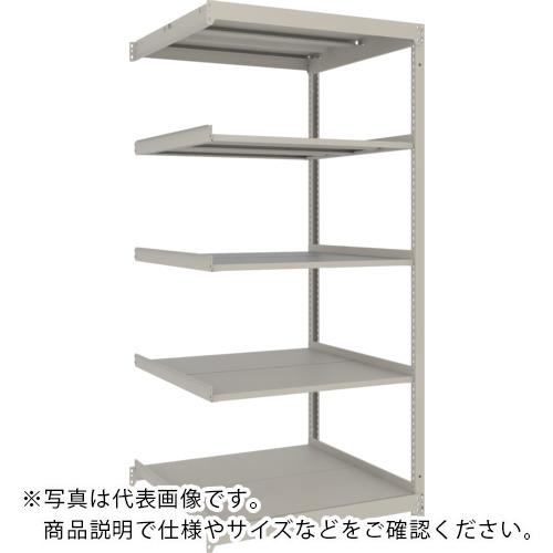 TRUSCO ( トラスコ中山 ) スチールラック 薄板ラック(棚板分割タイプ、耐荷重100Kg)1200×875×H1800 5段連結 ネオグレー ( UL-6495B NG )