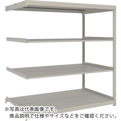 TRUSCO ( トラスコ中山 ) スチールラック 薄板ラック(棚板分割タイプ、耐荷重100Kg)1800×875×H1500 4段連結 ネオグレー ( UL-5694B NG )