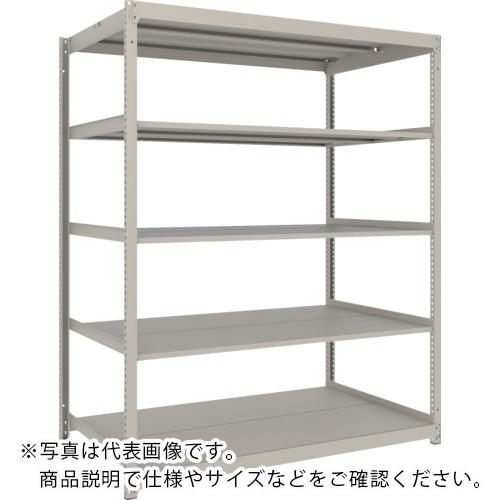 TRUSCO ( トラスコ中山 ) スチールラック 薄板ラック(棚板分割タイプ、耐荷重100Kg)1500×595×H1800 5段単体 ネオグレー ( UL-6565 NG )