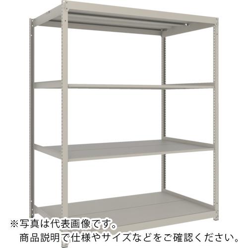 TRUSCO ( トラスコ中山 ) スチール写真仕合わせ 薄板仕合わせ(棚板取りわける手合い、耐荷重100Kg)1500×595×H1800 4段単体 ネオ薄墨色 ( UL-6564 NG )