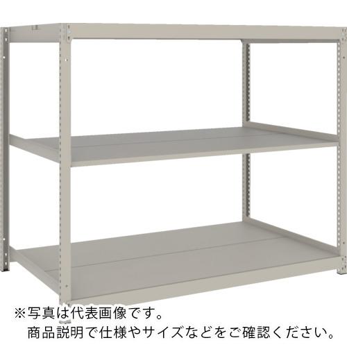 TRUSCO ( トラスコ中山 ) スチールラック 薄板ラック(棚板分割タイプ、耐荷重100Kg)1500×595×H1200 3段単体 ネオグレー ( UL-4563 NG )