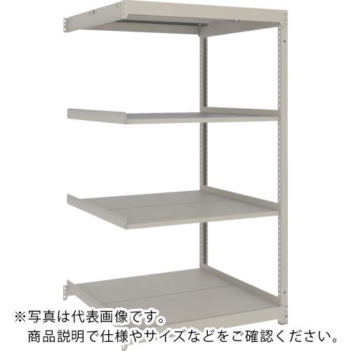 TRUSCO ( トラスコ中山 ) スチールラック 薄板ラック(棚板分割タイプ、耐荷重100Kg)1200×595×H1500 4段連結 ネオグレー ( UL-5464B NG )