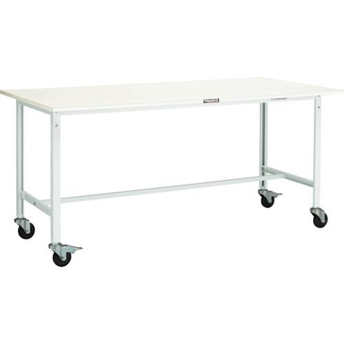 TRUSCO ( トラスコ中山 ) 軽荷重作業台(150kg)AE型 900X600XH846 φ100キャスター付 ホワイト色 ( AE-0960C100 W )