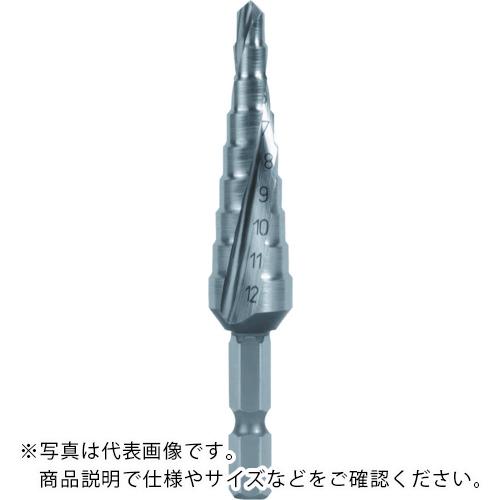 【SALE価格】TRUSCO ( トラスコ中山 ) 六角軸ステップドリル 2枚刃 4~12mm ( TSDS12 )
