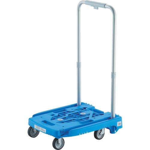 TRUSCO ( トラスコ中山 ) 脂手押し車 カルティオミニ weego 省音G拷問台 青み ストッパー付 ( WP-2G-B-JS )