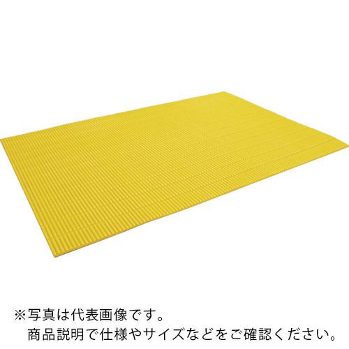 TRUSCO ( トラスコ中山 ) ジャバラマットスリム 粘着付き 1200X1800mm イエロー ( TNS-1218NT-Y )｜配管材料プロ トキワ