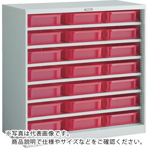 TRUSCO ( トラスコ中山 ) コンテナラックケース バンラックケース CF型 TSK-6TMX21個付 ( 306CF-SK21TM )