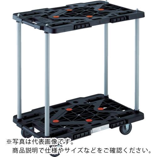 TRUSCO ( トラスコ中山 ) 脂製手押し車 2段式伝達ルートヴァン 600X400 手持ち部分無 白 ( MPK-6020-W )