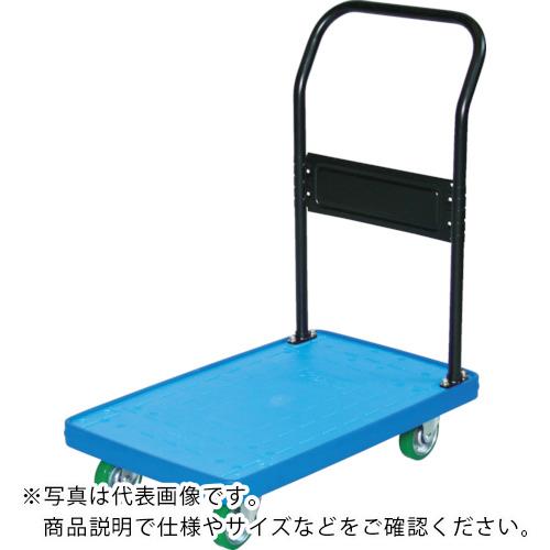 TRUSCO ( トラスコ中山 ) MKP樹脂製台車 固定式 906X616 ウレタン ブルー ( MKP-302U-B )|配管材料プロ トキワ