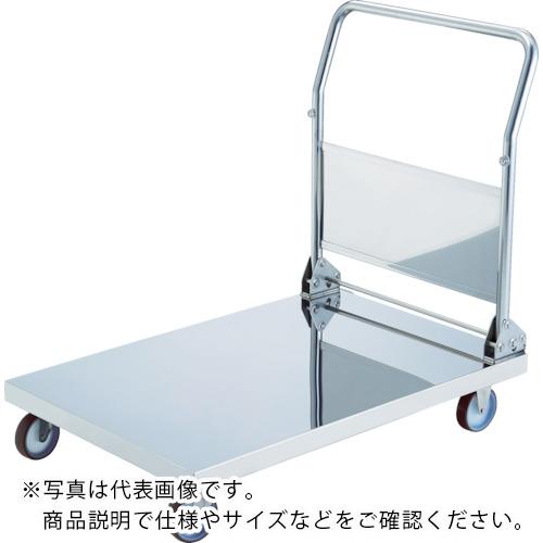 TRUSCO ( トラスコ中山 ) 折りたたみ式オールステンレス台車 1200X750 φ100NU ( AS-O-1-100NU )