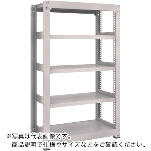 TRUSCO ( トラスコ中山 ) スチールラック M3型中量棚 1800×1121×H1500 5段 単体 ネオグレー ( M3-56125 NG )
