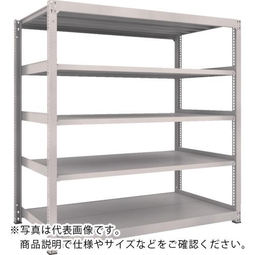 TRUSCO ( トラスコ中山 ) スチールラック M3型中量棚 1800×1121×H1800 5段 単体 ネオグレー ( M3-66125 NG )