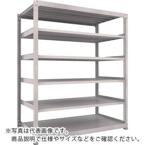 【SALE通貨価値】TRUSCO ( トラスコ中山 ) スチール写真仕合わせ M3型中量棚 1200×1121×H2100 6段 単体 ネオ薄墨色 ( M3-74126 NG )